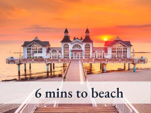 Fewo Hagemeister II Für Paare mit Hund - 2 Balkone, Sauna im Haus, zentral, 6 min zum Strand