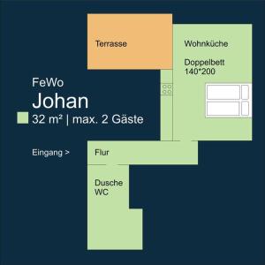 FeWo Johan - ideal für 1-2 Personen, eigene Terrasse