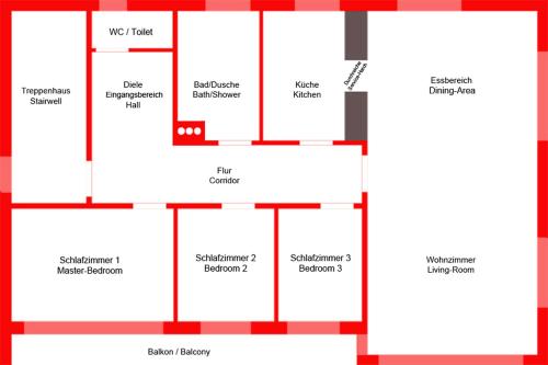 FeWo Wiesental - große Wohnung, 3 Schlafzimmer für 6 Personen