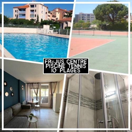 Fréjus centre studio cosy piscine tennis pk 117