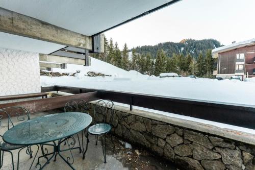 Furnished studio offering a magnificent view of Megève and the Val d'Arly