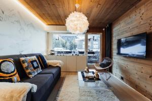 Furnished studio offering a magnificent view of Megève and the Val d'Arly