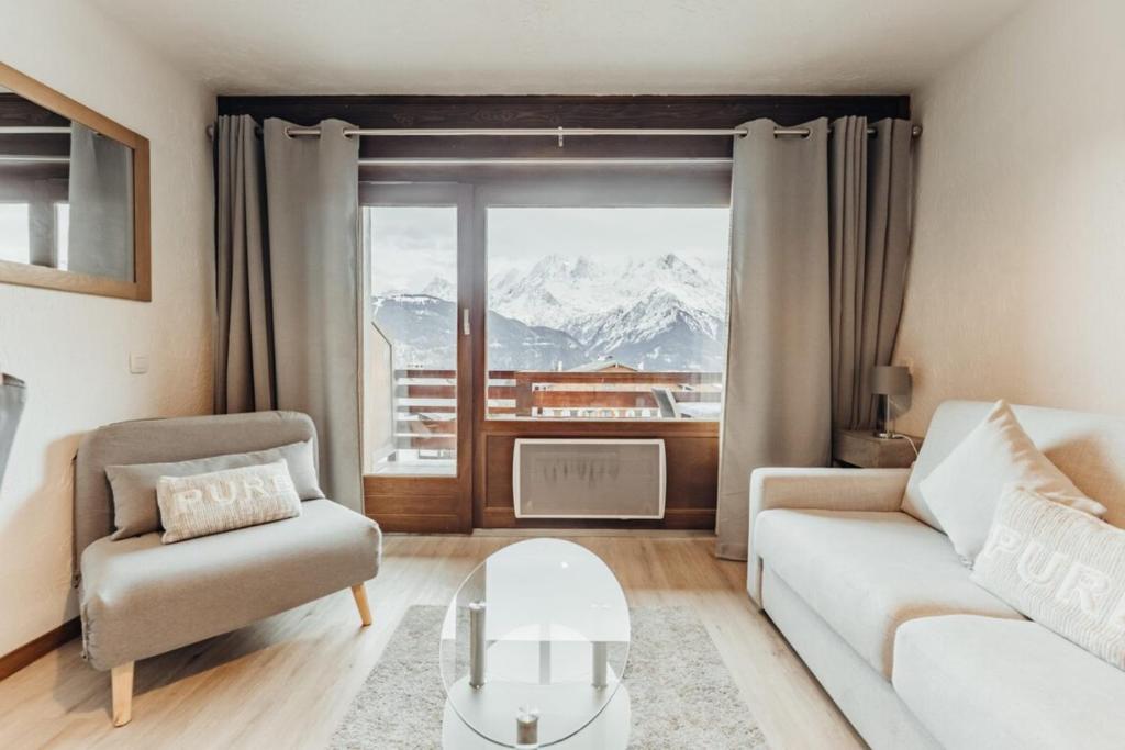 Furnished studio on the ski slopes with a terrace & panoramic views 3804 Route du Bettex, 74170 Saint-Gervais-les-Bains