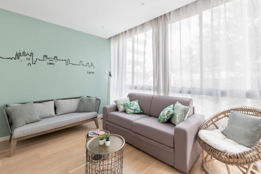 Grand appartement avec vue sur quai