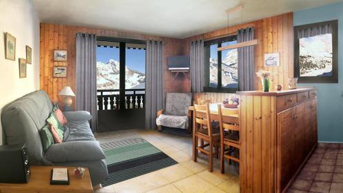 Grand-Bo: joli appartement sur les pistes avec vue