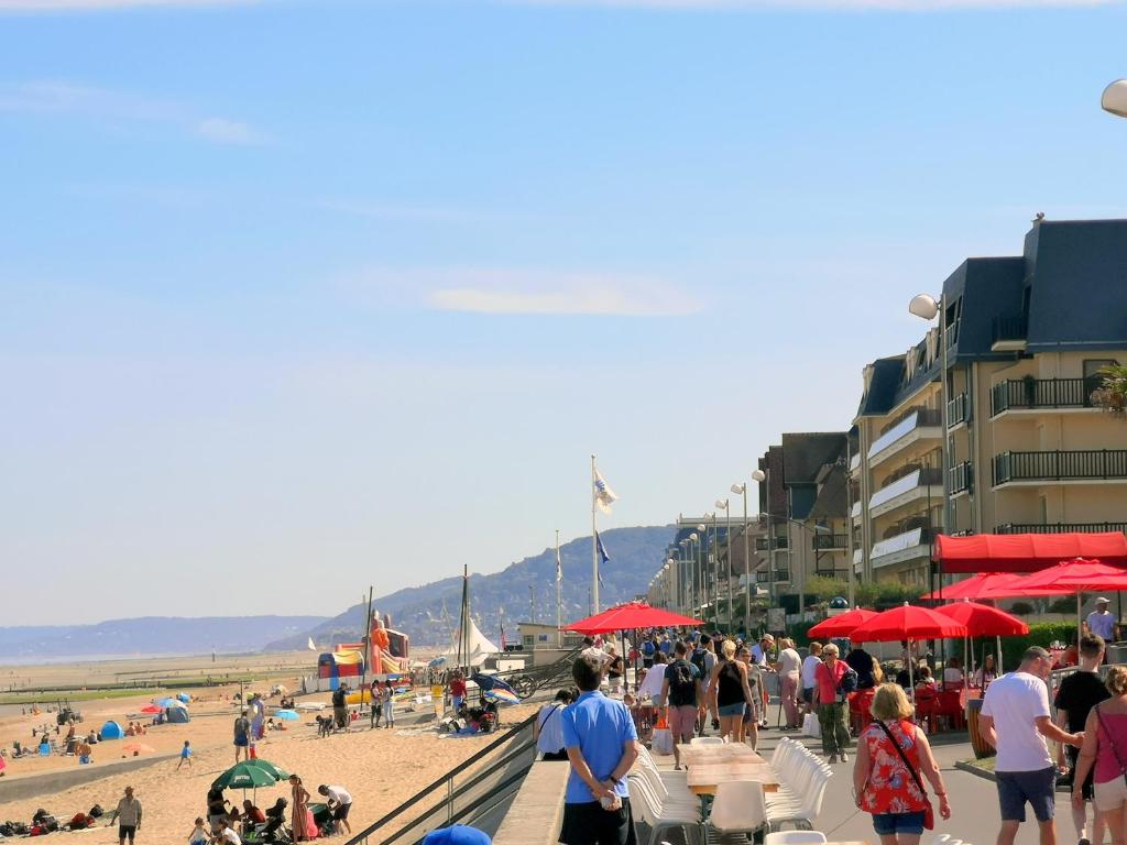 Grand studio Front de mer ensoleillé avec jardin plein sud accès direct plage 33 Boulevard des Diablotins, 14390 Cabourg