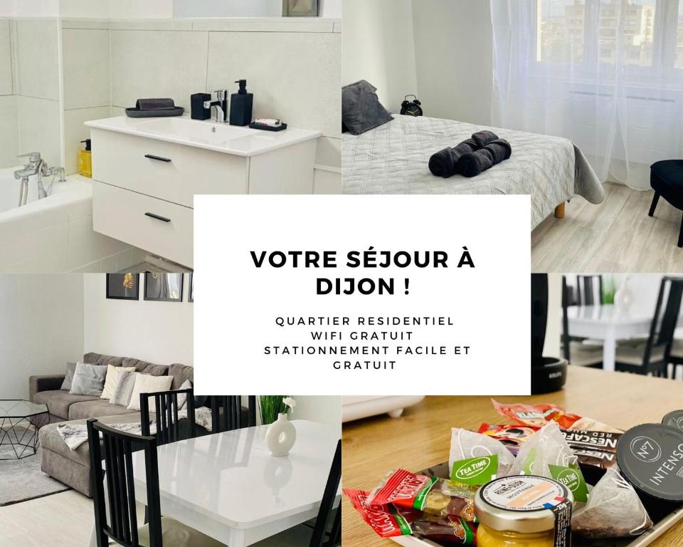 Appartement Grand T2 cosy proche Dijon Centre - parking gratuit 23A Rue de la Libération 21240 Talant