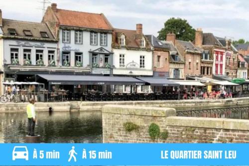 GRAND T2 GARE AMIENS TOUT CONFORT 2PERS WIFI