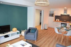 Grand T2 Port de Vannes, vue sur jardin