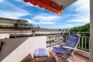 Grand T3 Juan les Pins, 2 balcons, proche plage