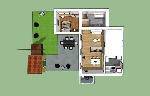 GregBnb-com - T2 50m2 - Jardin 80m2 - 15min gare