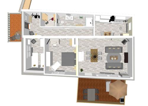 Große, helle Ferienwohnung mit 2 Balkonen auf dem Bauernhof in der Lüneburger Heide