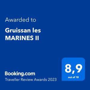 Appartement Gruissan les MARINES II 144 Rue de l'Astrolabe 11430 Gruissan Languedoc-Roussillon