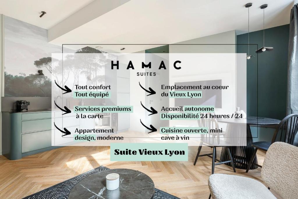 Appartement Hamac Suites - La Suite Vieux-Lyon - 4 people 11 Quai Romain Rolland 69005 Lyon