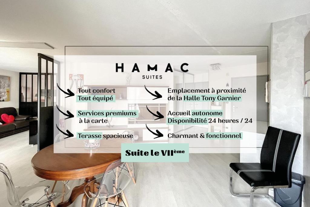 Appartement Hamac Suites - Le VIIème 180 Rue Marcel Mérieux 69007 Lyon