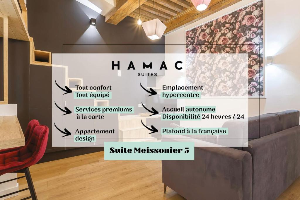 Appartement Hamac Suites - Meissonier 5 3 Place Meissonier 69001 Lyon