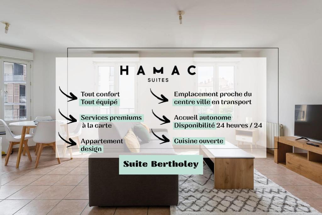 Appartement Hamac Suites - Studio Bertholey - Oullins 20 Rue Narcisse Bertholey 69600 Oullins