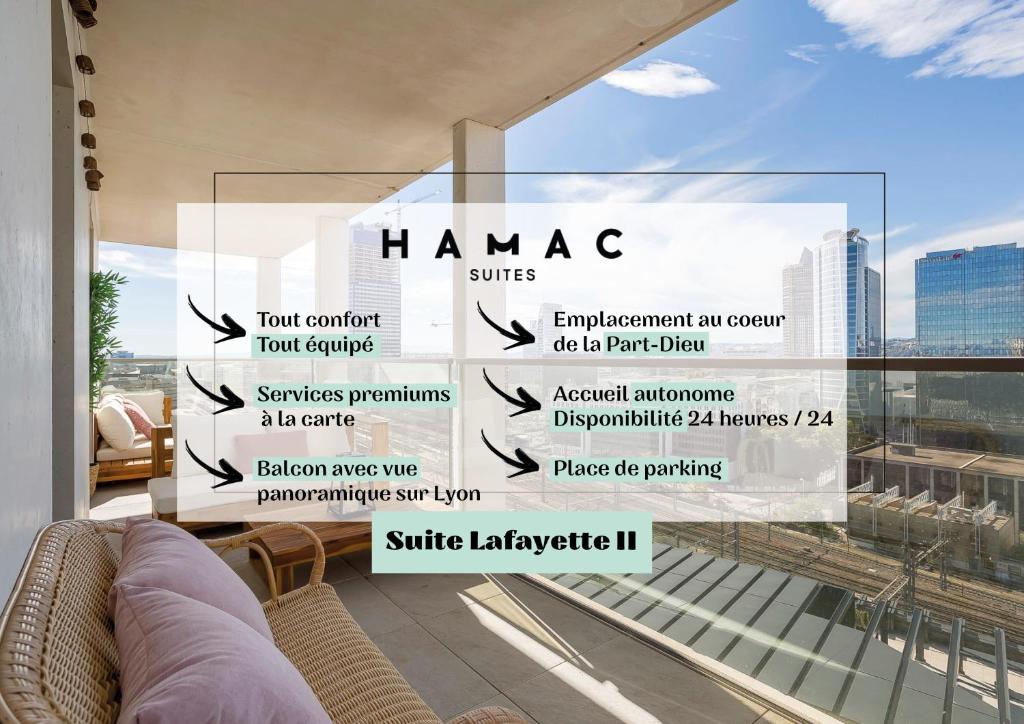 Appartement Hamac Suites - Suite Lafayette 2 - Haut Standing 224 Cours Lafayette 69003 Lyon