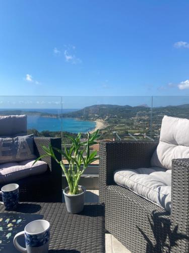 Haut de Villa - Vue mer avec Coucher de Soleil