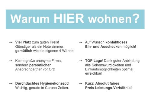 Helles Apartment in TOP-Lage mit Parkplatz