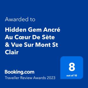 Appartement Hidden Gem Ancré Au Cœur De Sète & Vue Sur Mont St Clair 20 Rue Maurice Clavel 34200 Sète Languedoc-Roussillon