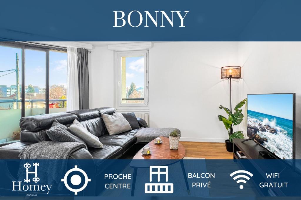HOMEY BONNY - Proche centre/Balcon privé/Wifi 35 Rue du Château Rouge, 74100 Annemasse
