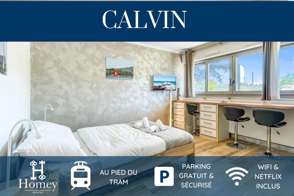 Appartement HOMEY CALVIN - NEW / Free parking / Proche tram 26 Rue du Jura 74100 Ambilly