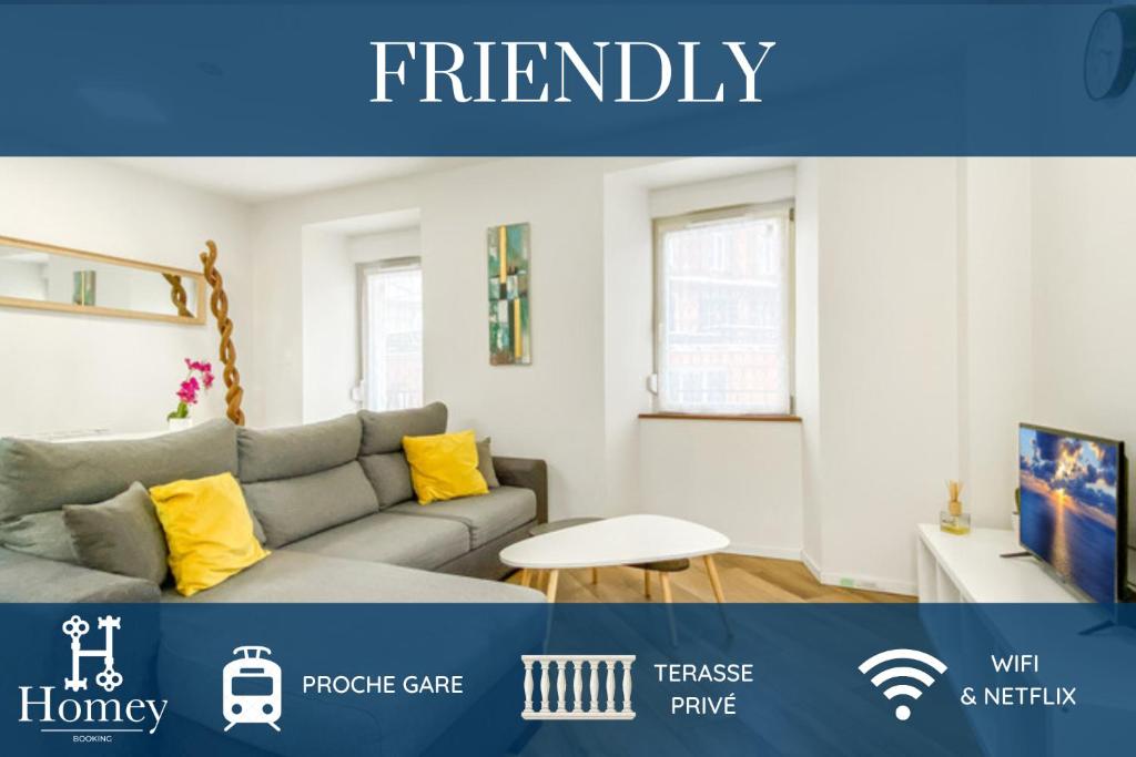Appartement HOMEY FRIENDLY - Proche Gare - Terrasse privée - Wifi 738 Avenue Jean Jaurès 74800 La Roche-sur-Foron