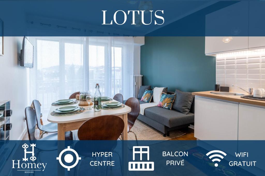 Appartement Homey LOTUS Centre / Proche Gare avec accès à Genève 41 Rue du Chablais 74100 Annemasse
