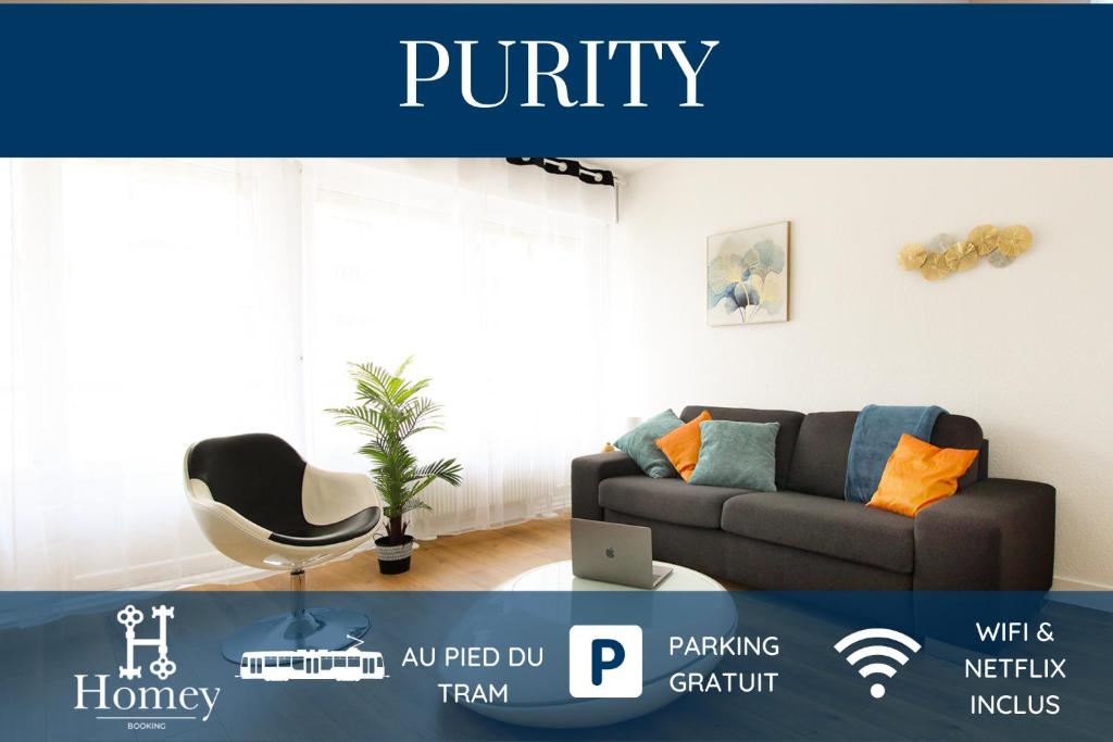 Appartement HOMEY PURITY / NEW / Parking gratuit / Proche Tram / Aux portes de Genève 9 Rue de l'Helvétie 74100 Ambilly