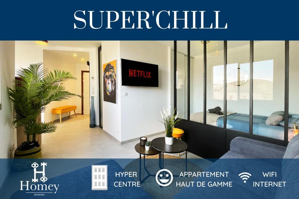 Appartement HOMEY SUPERCHILL - Appartement moderne et tout équipé - Netflix et WiFi inclus - Situé en Hyper-centre - Proche Genève 1 Rue du Faucigny 74100 Annemasse