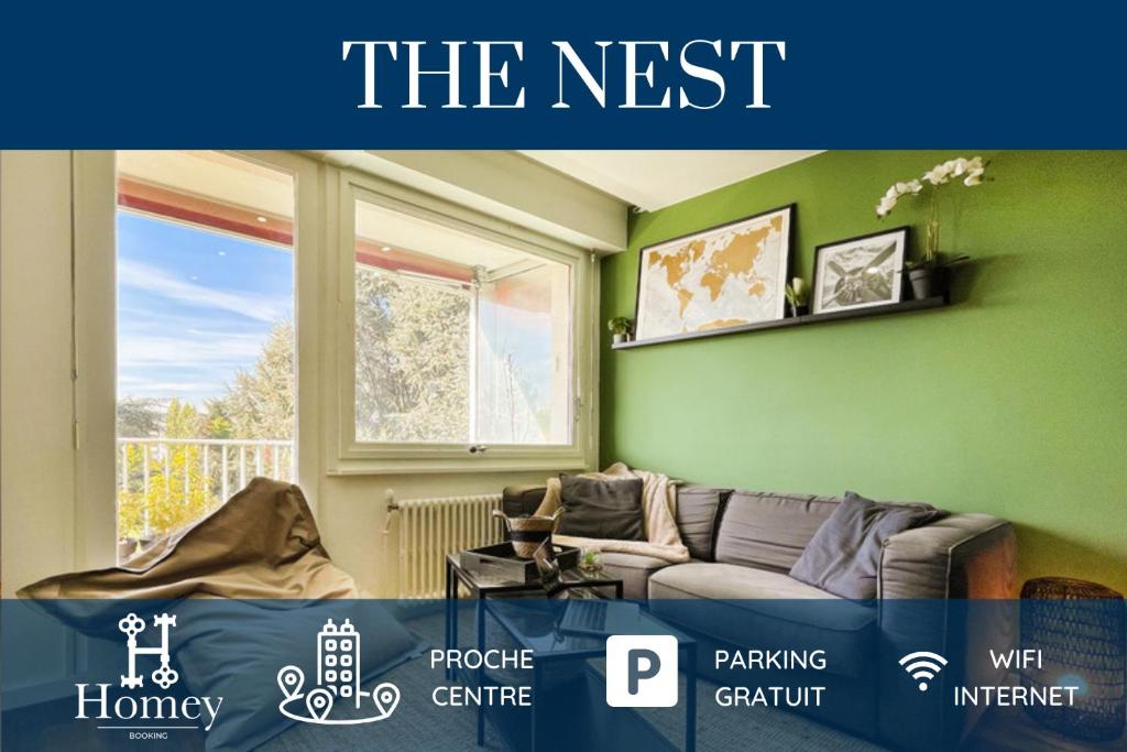 Appartement HOMEY THE NEST - New / Balcon privé / Free parking 49 Rue de Romagny 74100 Annemasse