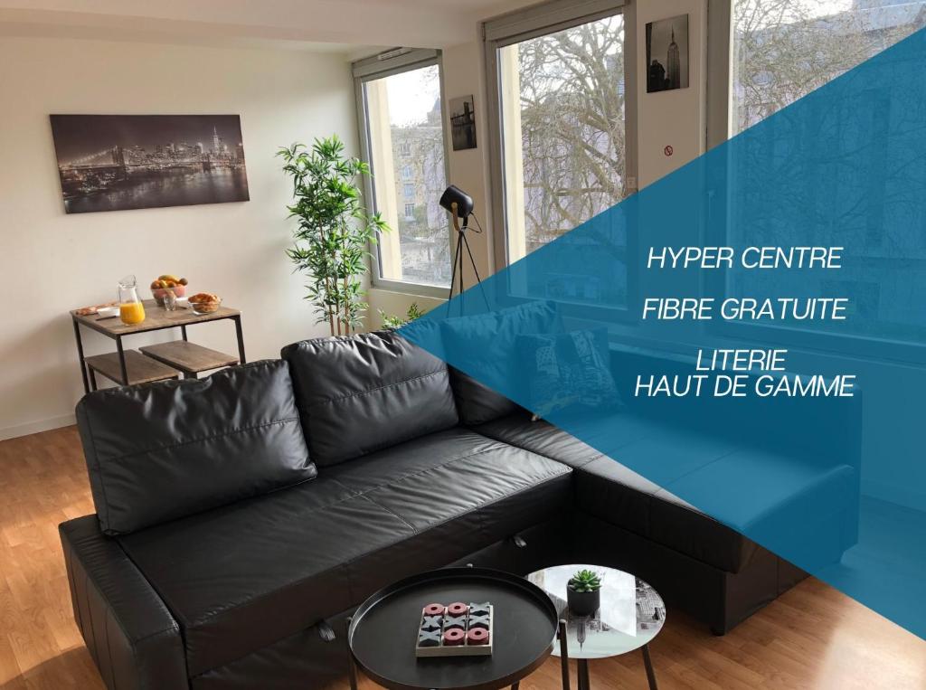 Appartement HYPER CENTRE - WIFI FIBRE GRATUIT - JERGWELOH - Le New Yorkais 136 Boulevard Marechal Leclerc 14000 Caen