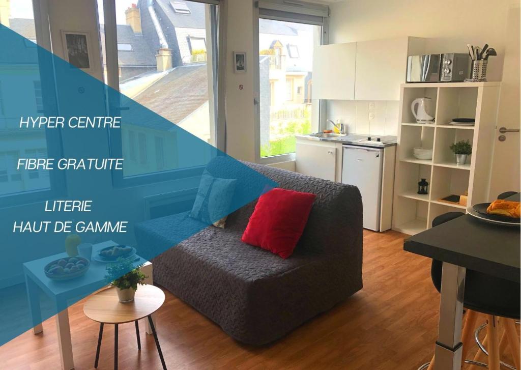 Appartement HYPER CENTRE - WIFI FIBRE GRATUIT - JERGWELOH - Le Parisien 136 BOULEVARD MARECHAL LECLERC 14000 Caen