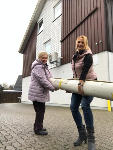 Ingrids Ferienwohnung am Sportpark mit Terrasse und großen Parkplatz für Fahrzeuge bis 7,5 t