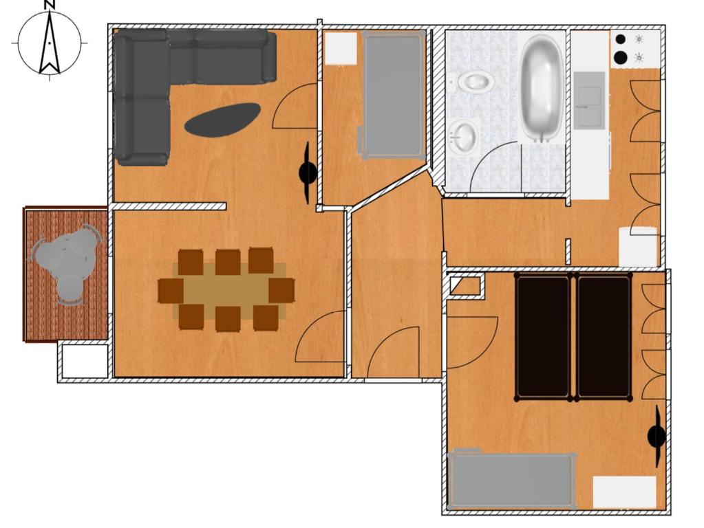 Appartement Jena City Apartment, sonnig, kostenloses Parken & Wifi 5 Breite Straße 3. Obergeschoss 07749 Iéna