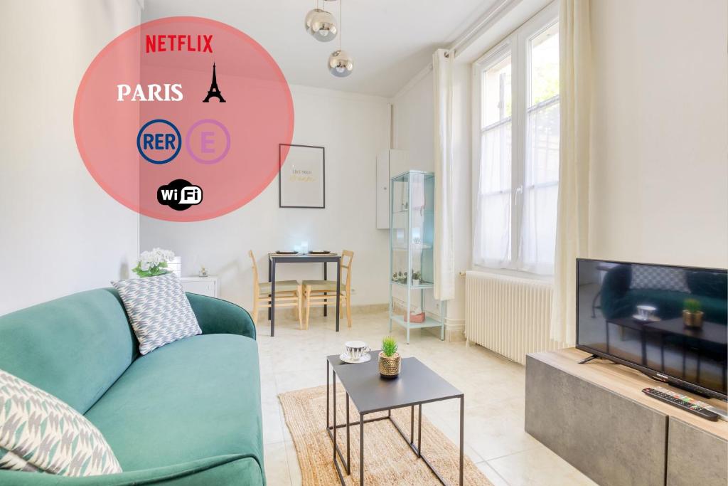 Joli Appartement 20 minutes Paris, Orly, CDG, Disney, Wi-Fi & Netflix 9 Boulevard de la Liberté, 94170 Le Perreux-Sur-Marne