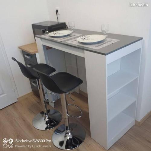 Joli STUDIO MEUBLE 16m2 avec terrasse 10m2