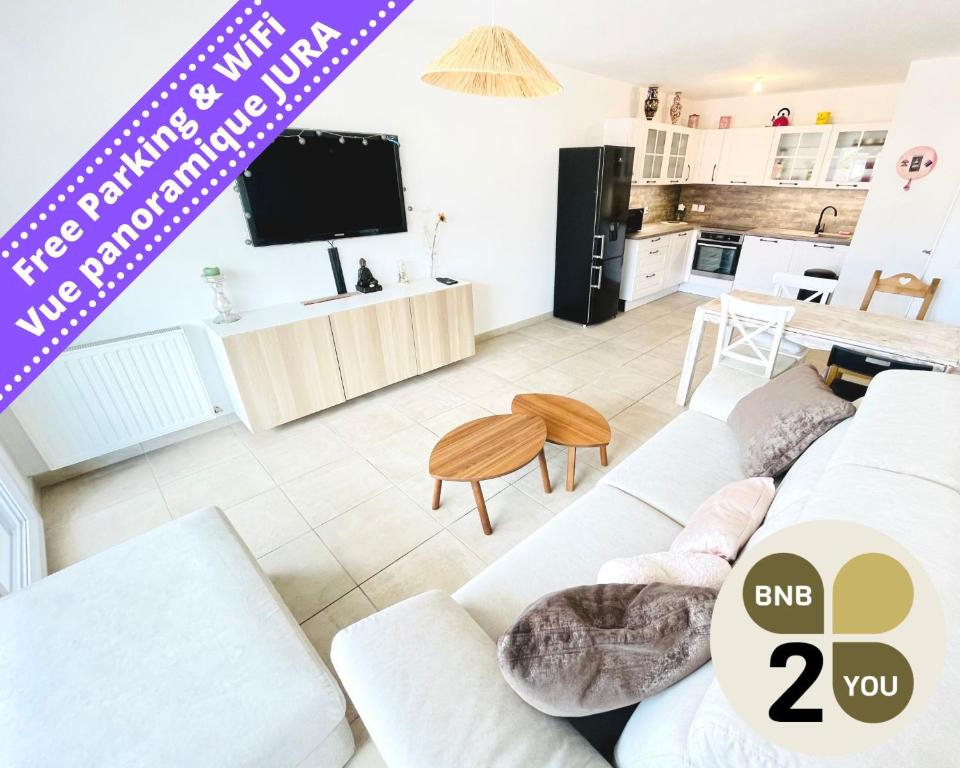 Appartement Joli T2 Neuf haut de gamme à Cessy, Cygnature Immo 1146 Rue du Jura 01170 Cessy