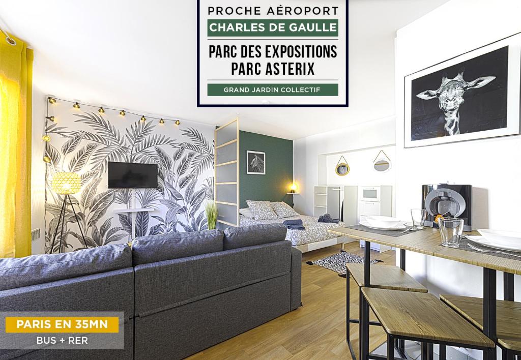 Appartement ****Jungle Chic/Aéroport CDG Paris/Parc Asterix/Parc des Expositions/Paris**** 45 Rue du Général Leclerc 95500 Gonesse