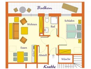 Appartement Krabbe Schonerweg 1 26506 Norddeich Basse-Saxe