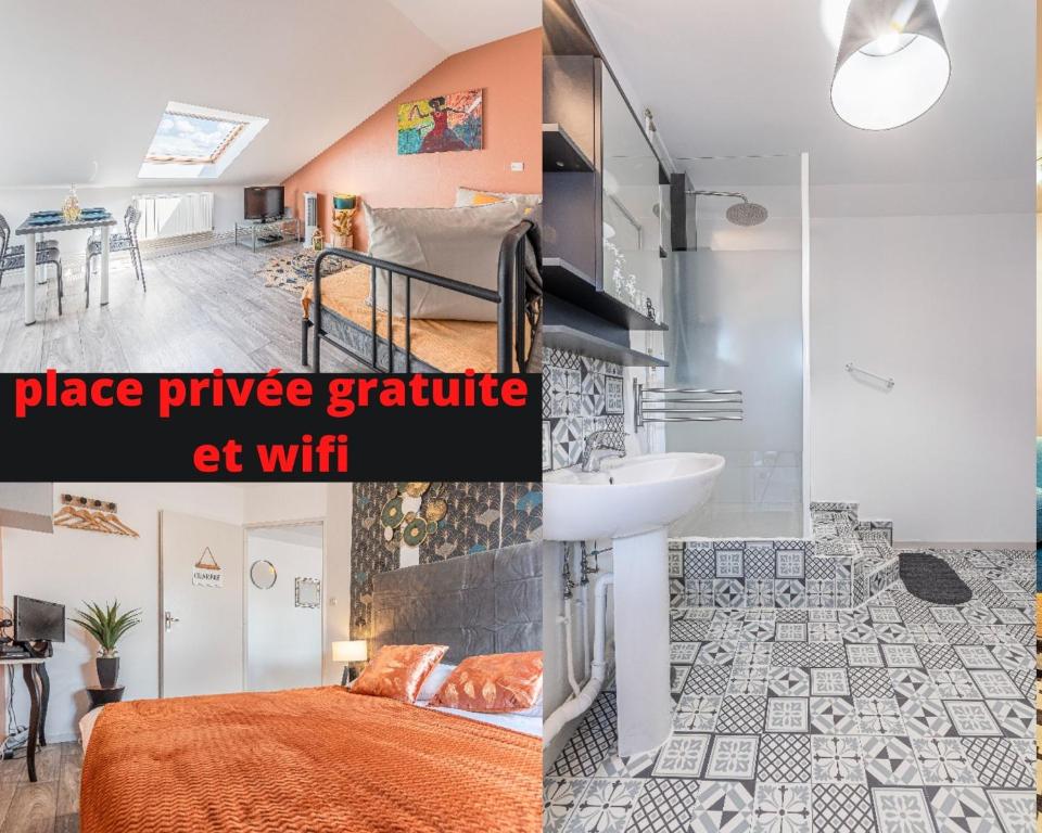 Appartement L'abstrait Metz Thionville Wifi Un-Séjour-à-Part 7 Rue de la Gare 57300 Mondelange