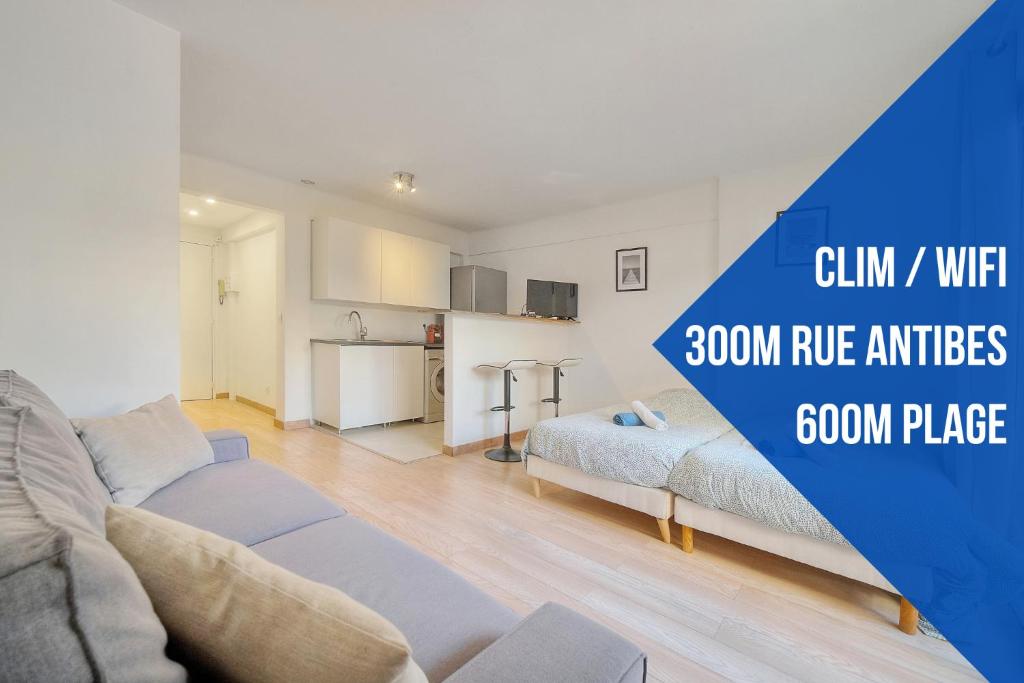 Appartement L'Agnes - 600M plage - Verrière Côte d'Azur 1er étage porte à gauche 2 Rue de Turckheim 06400 Cannes