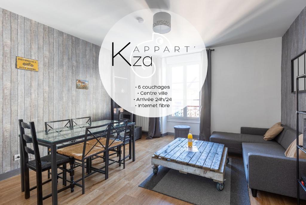 Appartement L'appart K-ZA Wifi Fibre Checkin auto 6 pers 27 Rue du Port 72100 Le Mans