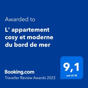 Appartement L' appartement cosy et moderne du bord de mer Appartement 12, 3eme étage 90 Rue de Folkestone 62200 Boulogne-sur-Mer Nord-Pas-de-Calais