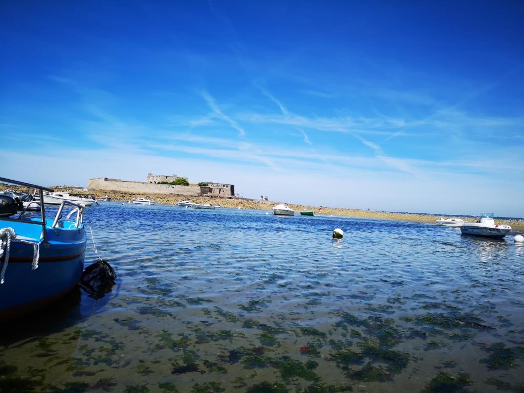 Appartement L'horizon - Bord de mer Fort Bloqué 2 Allée des Genêts 56270 Ploemeur