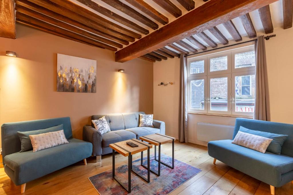 Appartement La Cachette de Lucie - center of Honfleur - 100m from the Port - 2P 25 rue du dauphin 14600 Honfleur