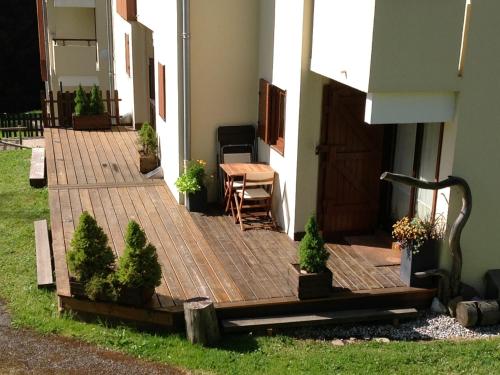 Appartement la Clusaz avec terrasse sur les pistes de ski Manigod france