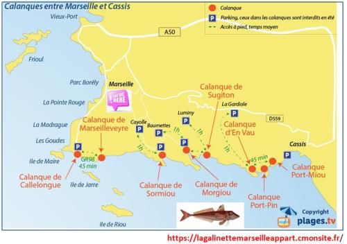 La Galinette Marseille entre Plages et Calanques