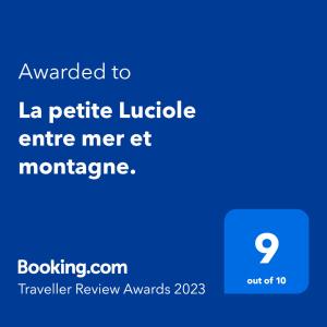 La petite Luciole entre mer et montagne.
